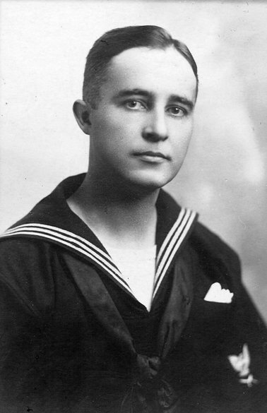 Amick traveled to the Great Lakes Naval Training Station in Illinois for his basic training in 1918. His oldest son and namesake followed his example in WWII. Courtesy of Joanne Amick Comer