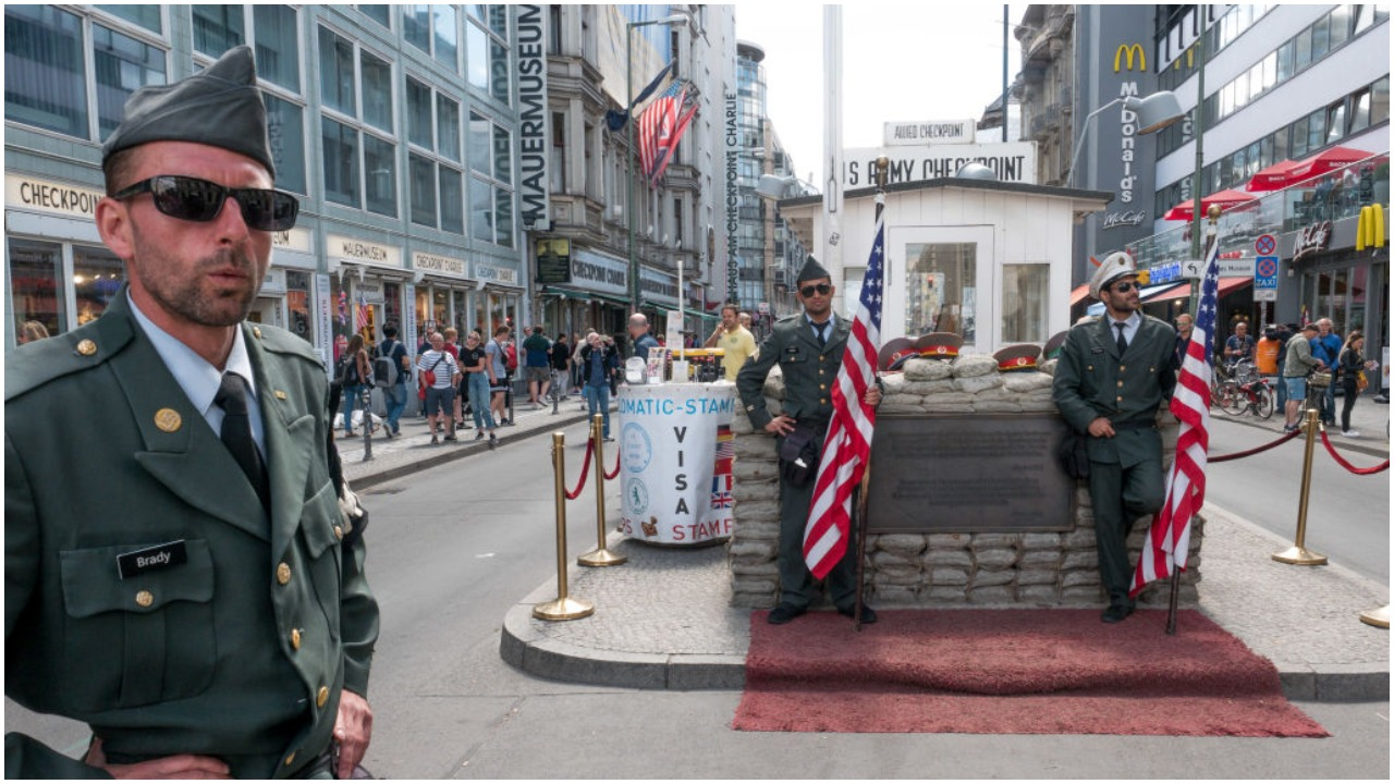 Actors have impersonated US soldiers at the site for nearly 20 years. GETTY