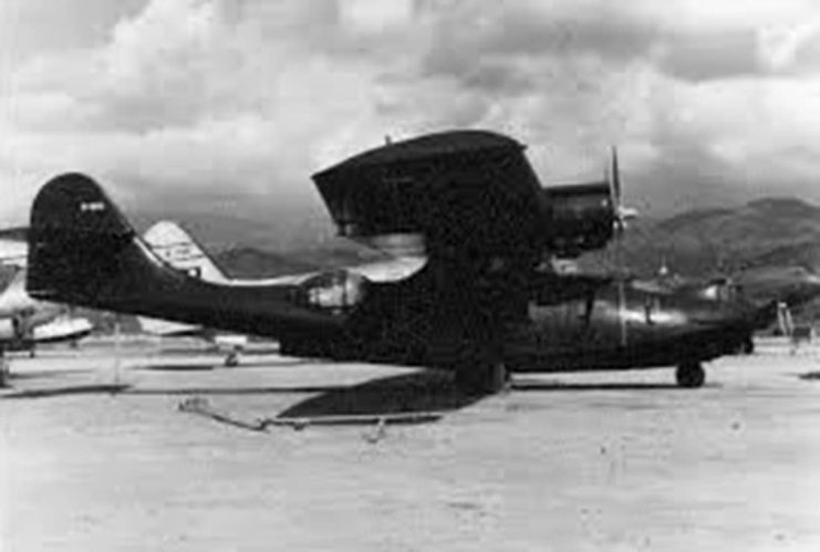 Photo above depicts the PBY-5A Catalina, owned by Civil Air Transport (CAT). It flew for the PERMESTA rebels against Sukarno on Sulawesi, Indonesia, as part of the AUREV (Revolutionary Air Force).