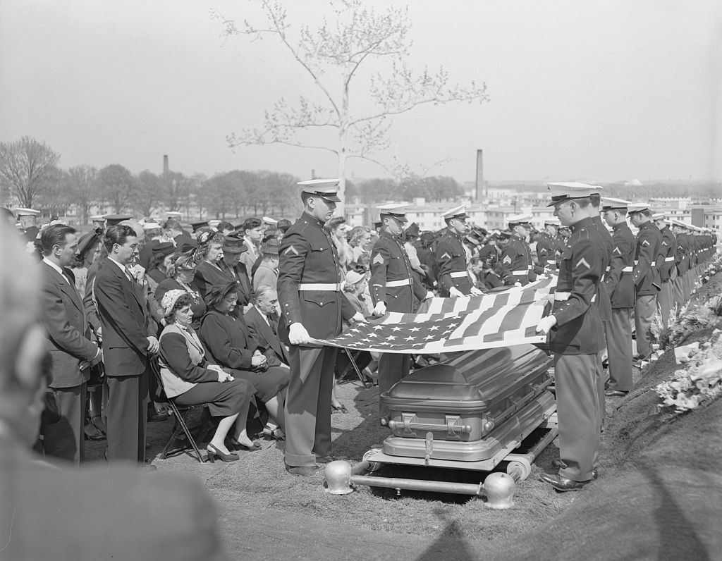 Re-Buried with Full Military Honors. Gunnery Sergeant John Basilone Re-Buried with Full Military Honors. Gunnery Sergeant John Basilone