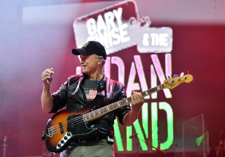 Gary Sinise – Lt. Dan Band performs as part of a Salute to the Troops event at the Fremont Street Experience on November 9, 2019 in Las Vegas, Nevada. Photo by David Becker/Getty Images.