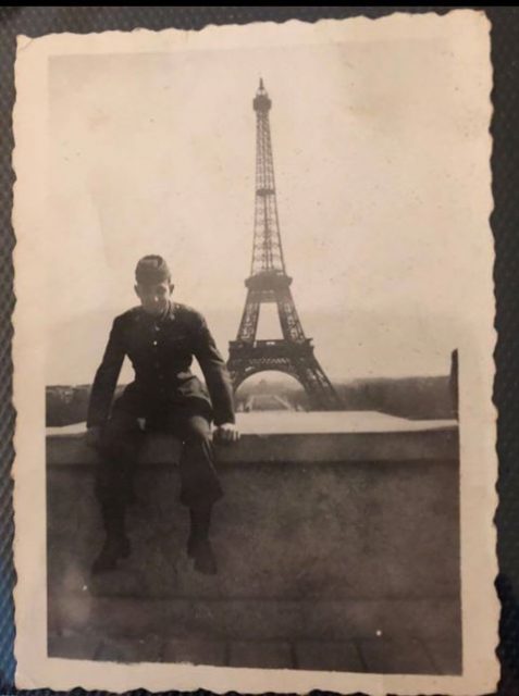 Vincent Corsini in Paris, c. 1944. Photo from Vincent Corsini’s personal collection.