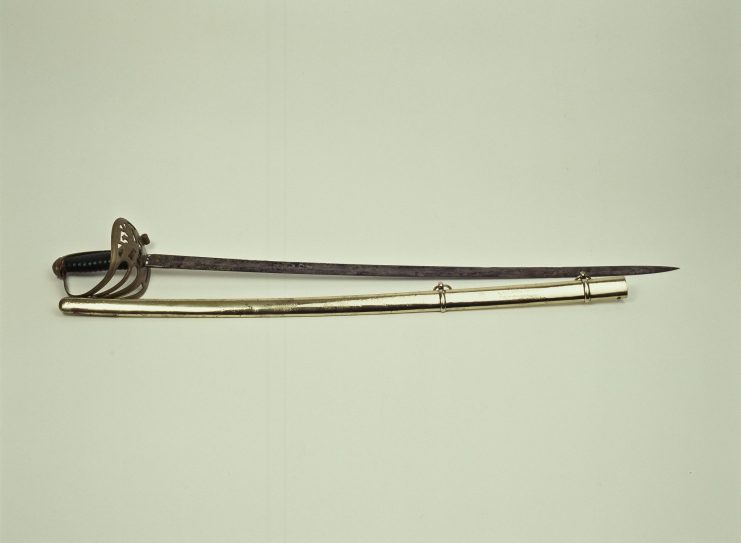 Ceremonial sword inscribed to Lt. William H. Potter, 112th N.Y.S.V.