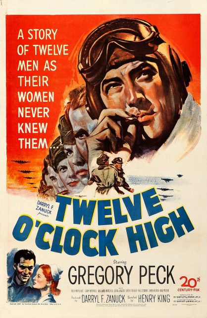 Theatrical poster for the American release of the 1949 film Twelve O’Clock High.