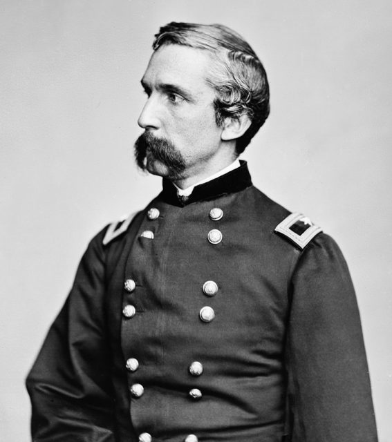Joshua Lawrence Chamberlain ordered the bayonet charge on Little Round Top.