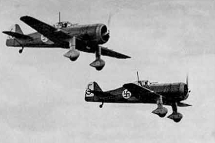 Fokker D.XXI aircraft in the Finnish air force during World War II