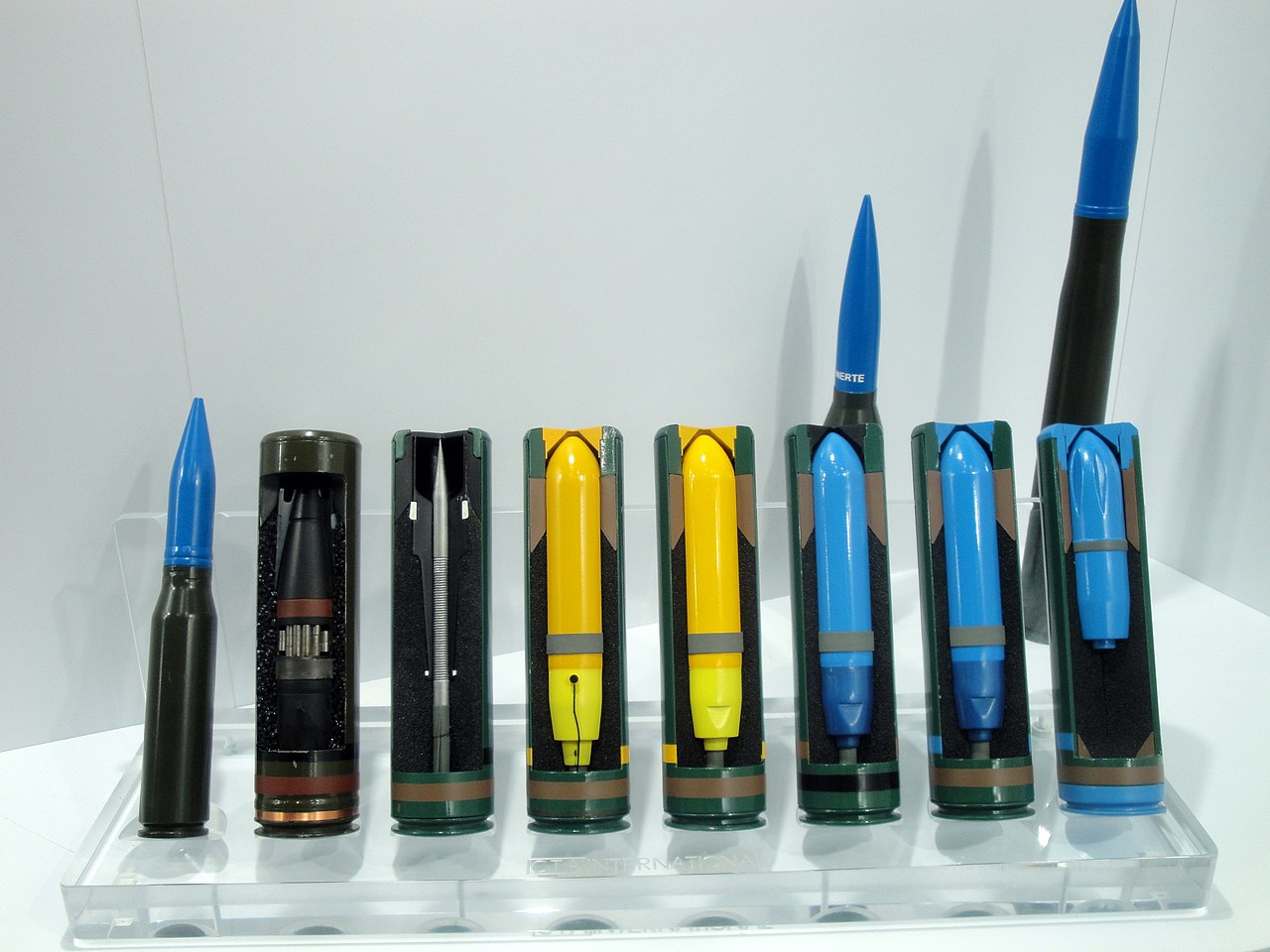 40 mm telescoped cased ammunition. Image by Reise Reise CC BYSA 4.0