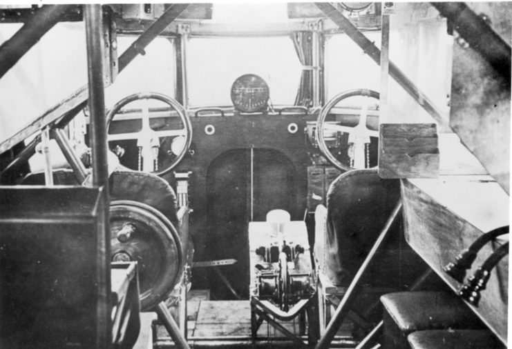 The rather basic cockpit of the Staaken.