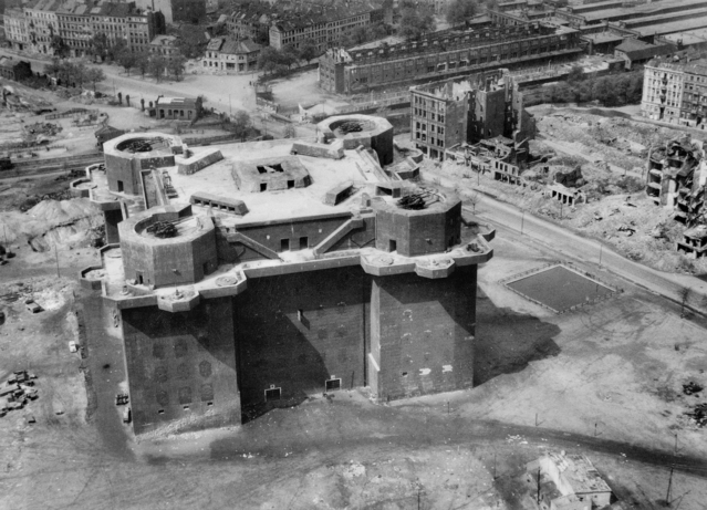 Flak Tower IV Hamburg Aerial photo 1945