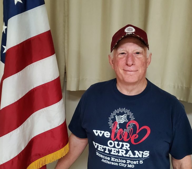 A native of Ashland, Missouri, Mike Henry was drafted into the U.S. Army in 1970. He went on to serve as a training clerk for an engineer battalion at Fort Hood, Texas. In recent years, he has remained active with the American Legion post in Jefferson City. Courtesy of Jeremy P. Amick