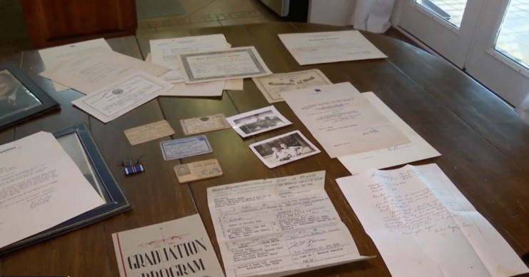 Helfer's documents, medals and photos