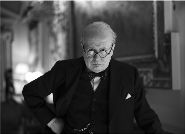 Gary Oldman as Winston Churchill, Darkest Hour 2017. (Photo Credit: MovieStillsDB)