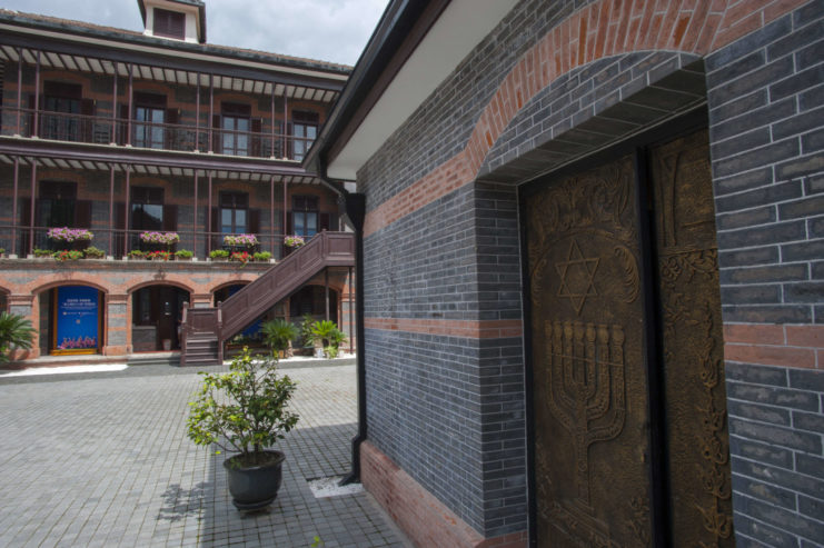The former Ohel Moshe or Moishe Synagogue, now the Shanghai Jewish Refugees Museum in the former Jewish neighborhood in the Tilanqiao Historic Area of Hongkou district of Shanghai, China.