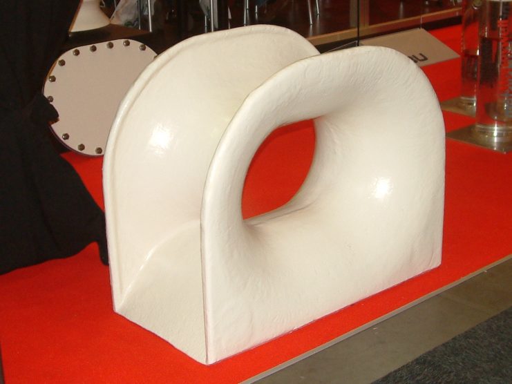 the Hawsehole of a cruise ship