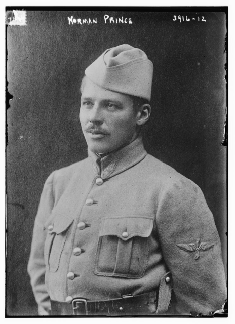 Norman Prince- Founder of the Lafayette Escadrille, circa 1915-1916. (Photo Credit: George Grantham Bain Collection/ Library of Congress)
