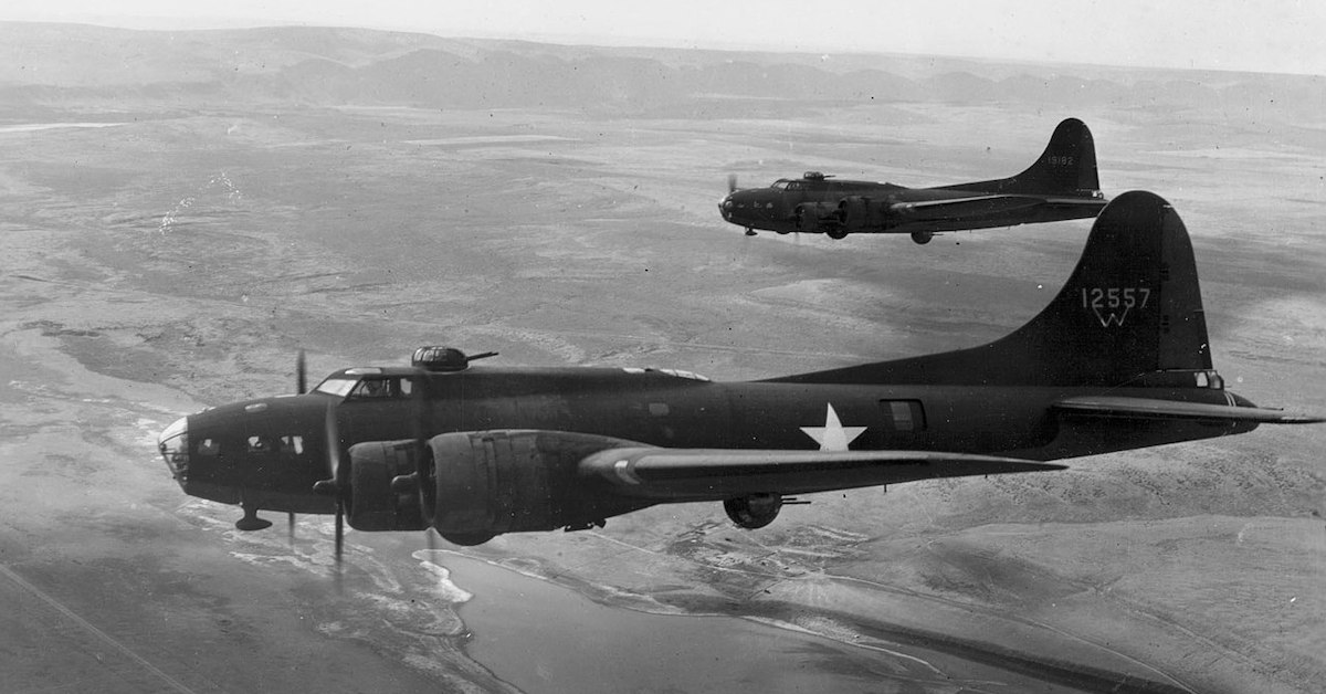 Two Boeing B-17Es in formation
