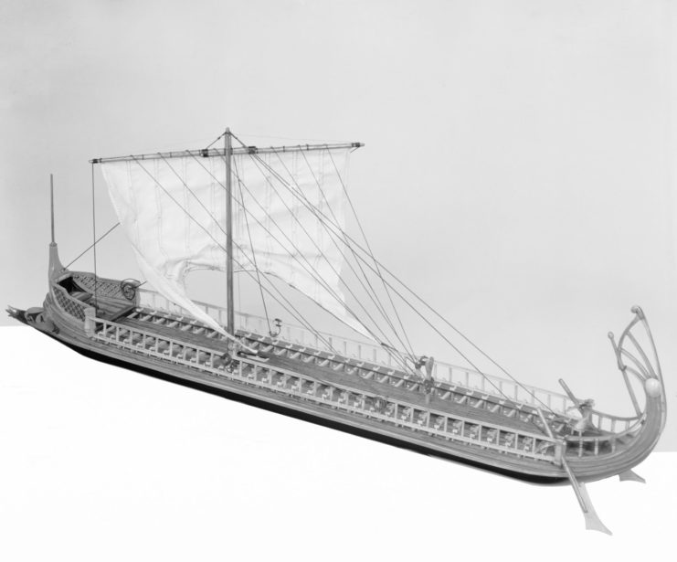 4th C. model of a Greek Trireme