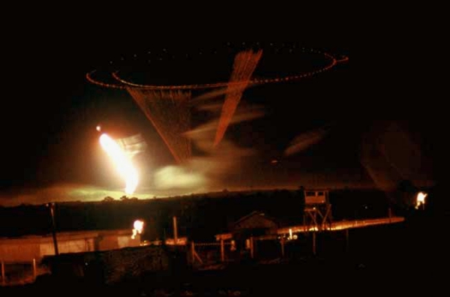 Night attack using an AC-47 Spooky