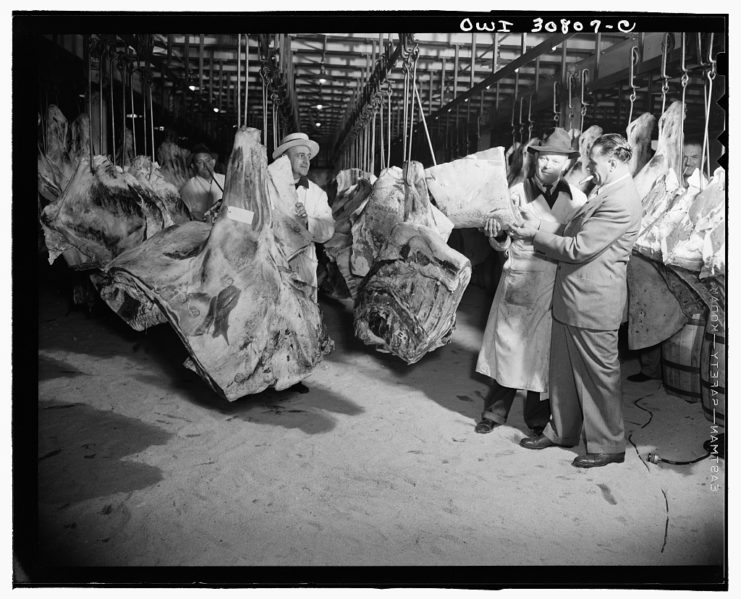 A scene from the propaganda film "Black Market"