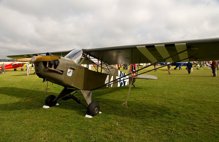 L-4 Grasshopper parked on the grass