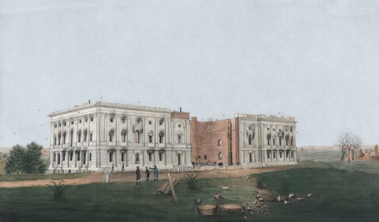 US Capitol after the burning of Washington