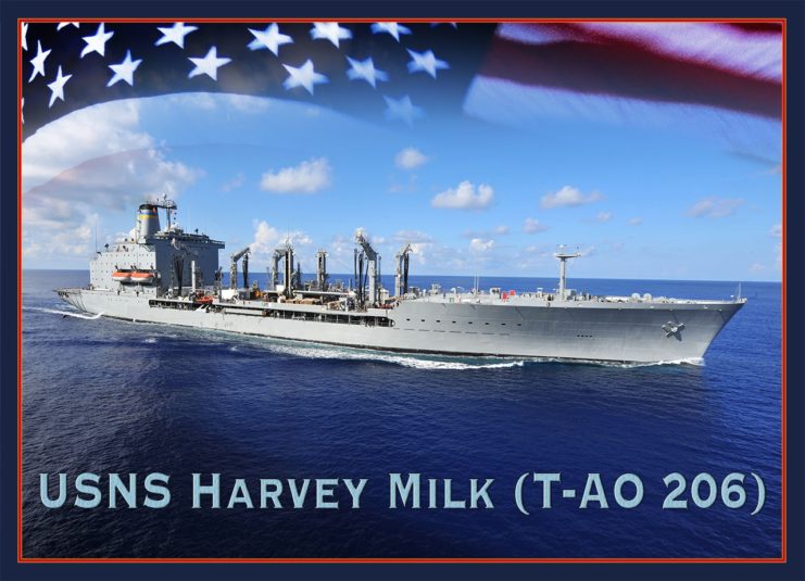 USNS Harvey Milk at sea