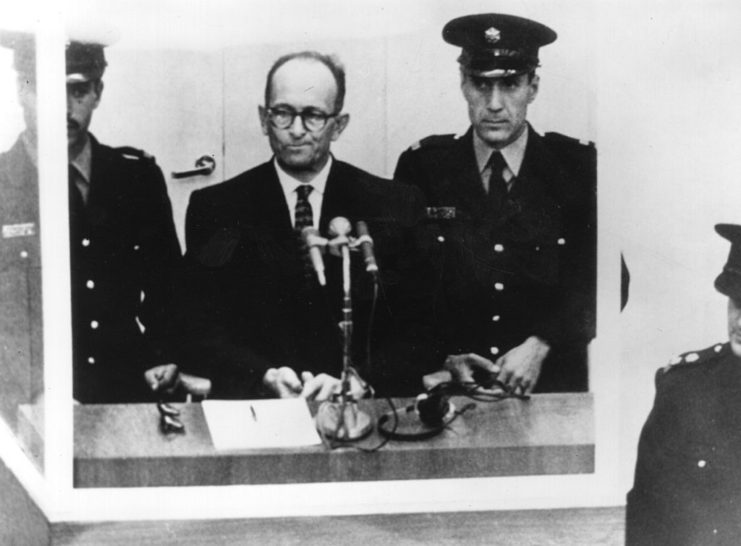 Adolf Eichmann on trial in Jerusalem 