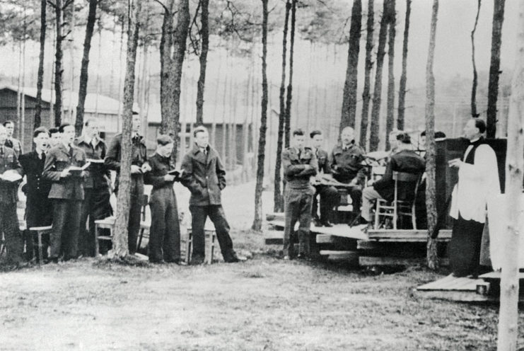 Church service at Stalag Luft 3