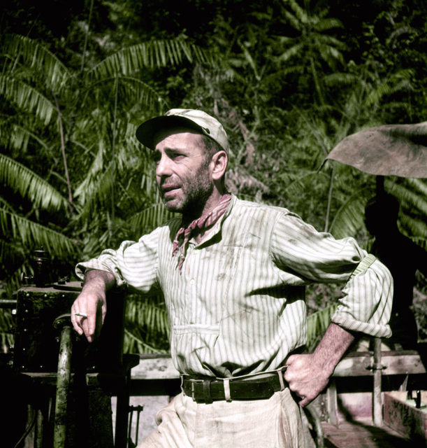Humphrey Bogart On the set of The African Queen 