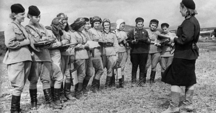 women of the night witches receiving orders