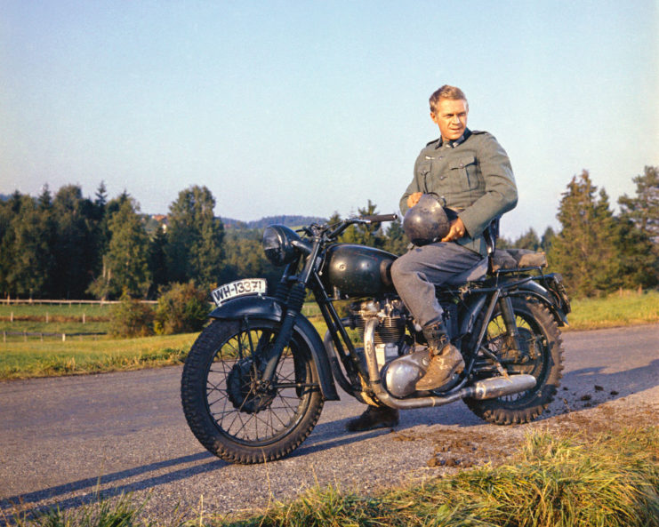 Steve McQueen in The Great Escape