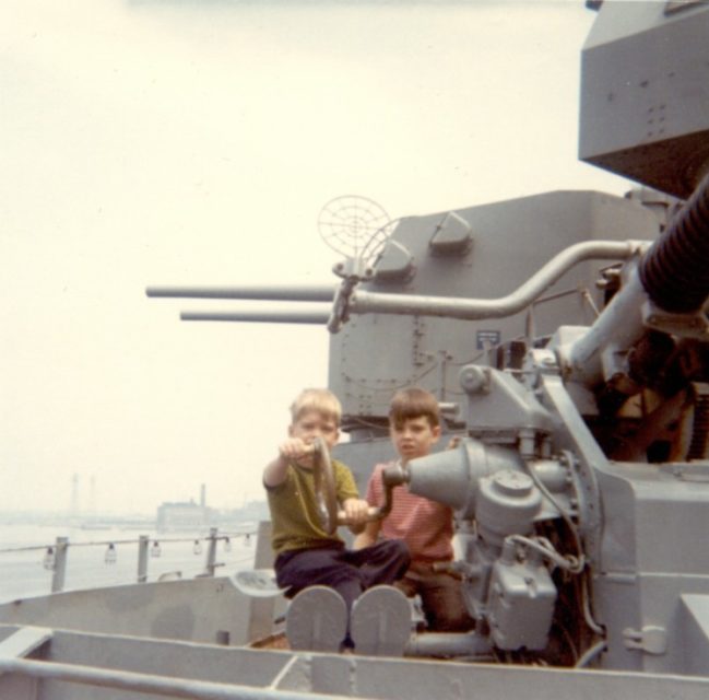 USS Massachusetts on display