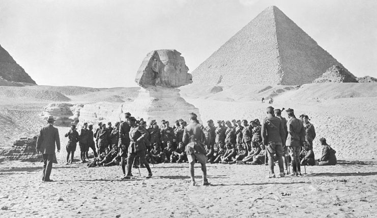 WW1 soldiers in Egypt