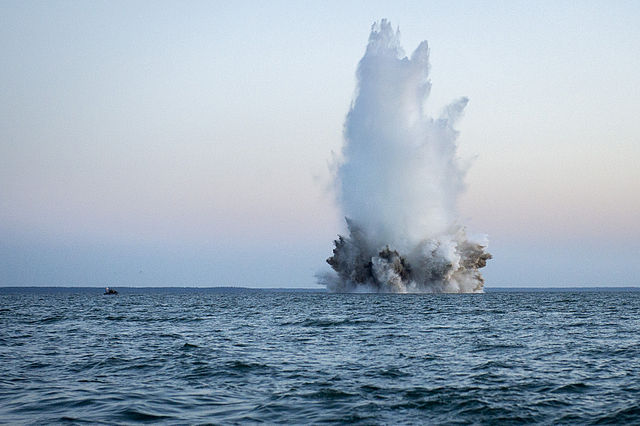 Explosion in the Baltic Sea