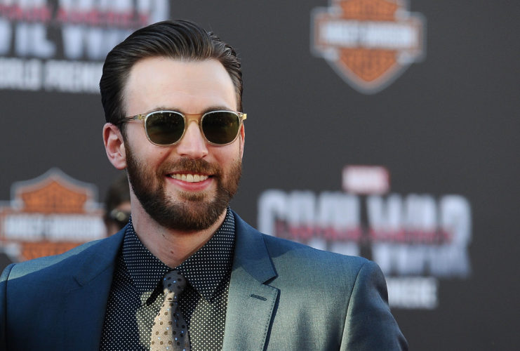 Chris Evans, who portrays Captain America in the Marvel series of films