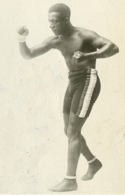 Eugene Bullard in a boxing stance