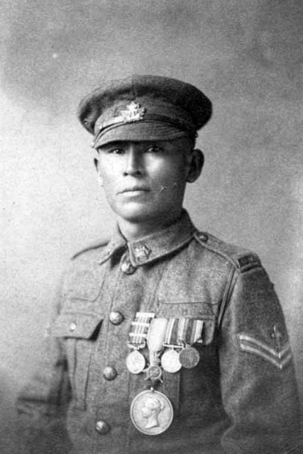 Military portrait of Francis Pegahmagabow