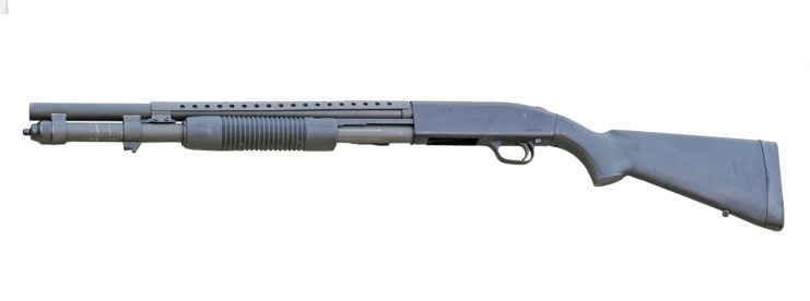 A Mossberg 590 Shotgun designed for the military