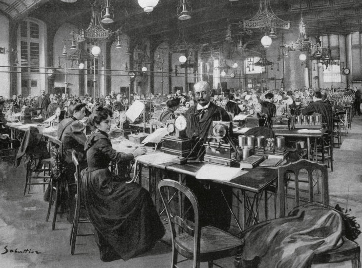 The Central Telegraph Office in Paris 