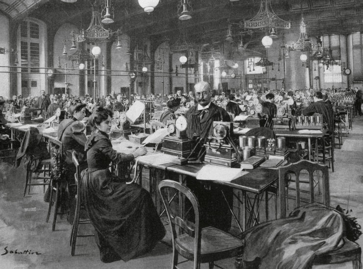 The Central Telegraph Office in Paris