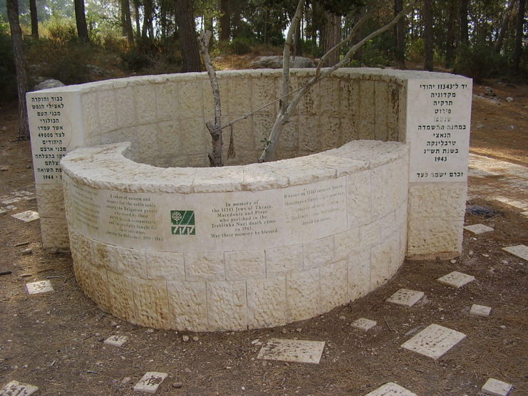 A monument dedicated to the Jews sent to Treblinka