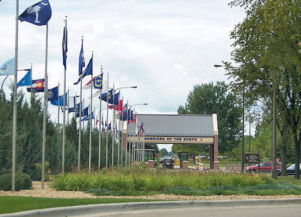 Entrance to Grand Forks Air Force Base