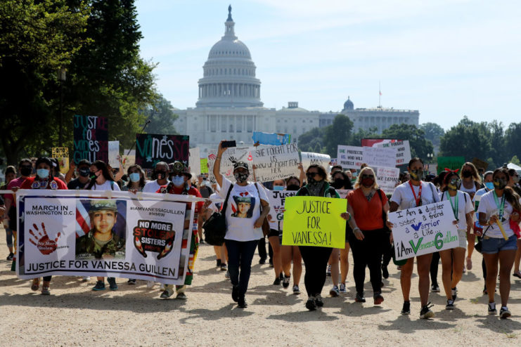 March for Vanessa Guillén at the National Mall in Washington 