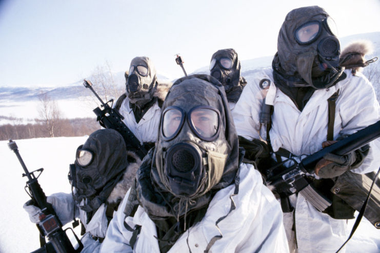 NATO members wearing winter gear