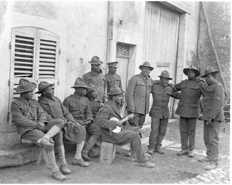 Members of the 23rd Engineers standing together