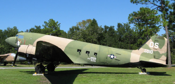 Side view of a Douglas AC-47 Spooky
