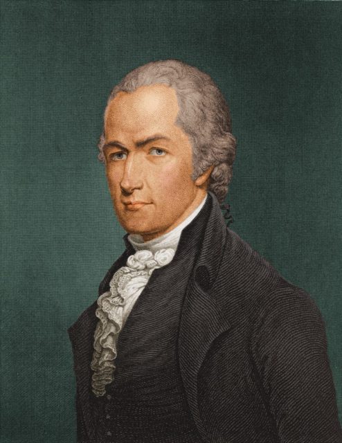 Portrait Alexander Hamilton circa 1787
