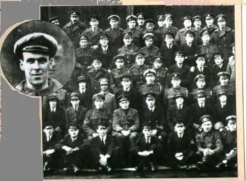 The apparent ghost of deceased Air Mechanic Freddy Jackson in a group photograph