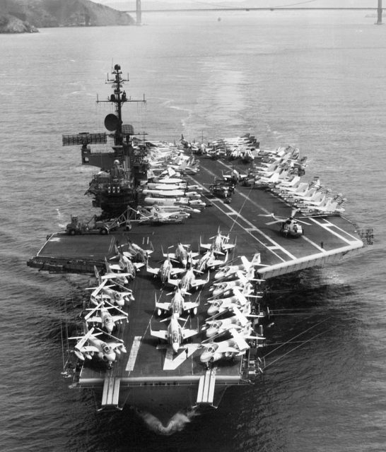 USS Midway (CVA-41) at sea