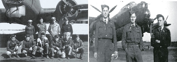 B17 Crew and the Lancaster Bomber Crew